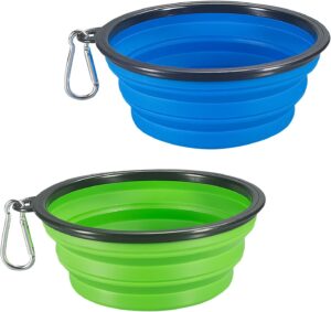 15 Best Bulldog Food Bowl Reviews - Helpful Tips To Find The Perfect One For Your Bulldogs 8 Comsun 2-Pack Extra Large Size Collapsible Dog Bowl