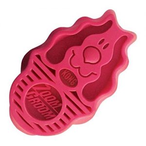 KONG ZoomGroom, Dog Grooming Brush, Raspberry