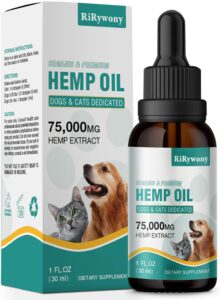 Rirywony organic hemp oil for dogs and cats
