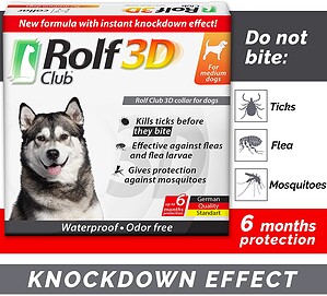 11 Best Tick Repellent for Dogs 2025 - Flea/Tick Prevention 10 Rolf Club 3D FLEA Collar for Dogs – Flea and Tick Prevention for Dogs