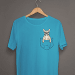 french bulldog pocket tshirt00