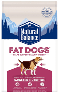 Natural Balance Fat Dogs Low-Calorie Meal for Overweight Dogs